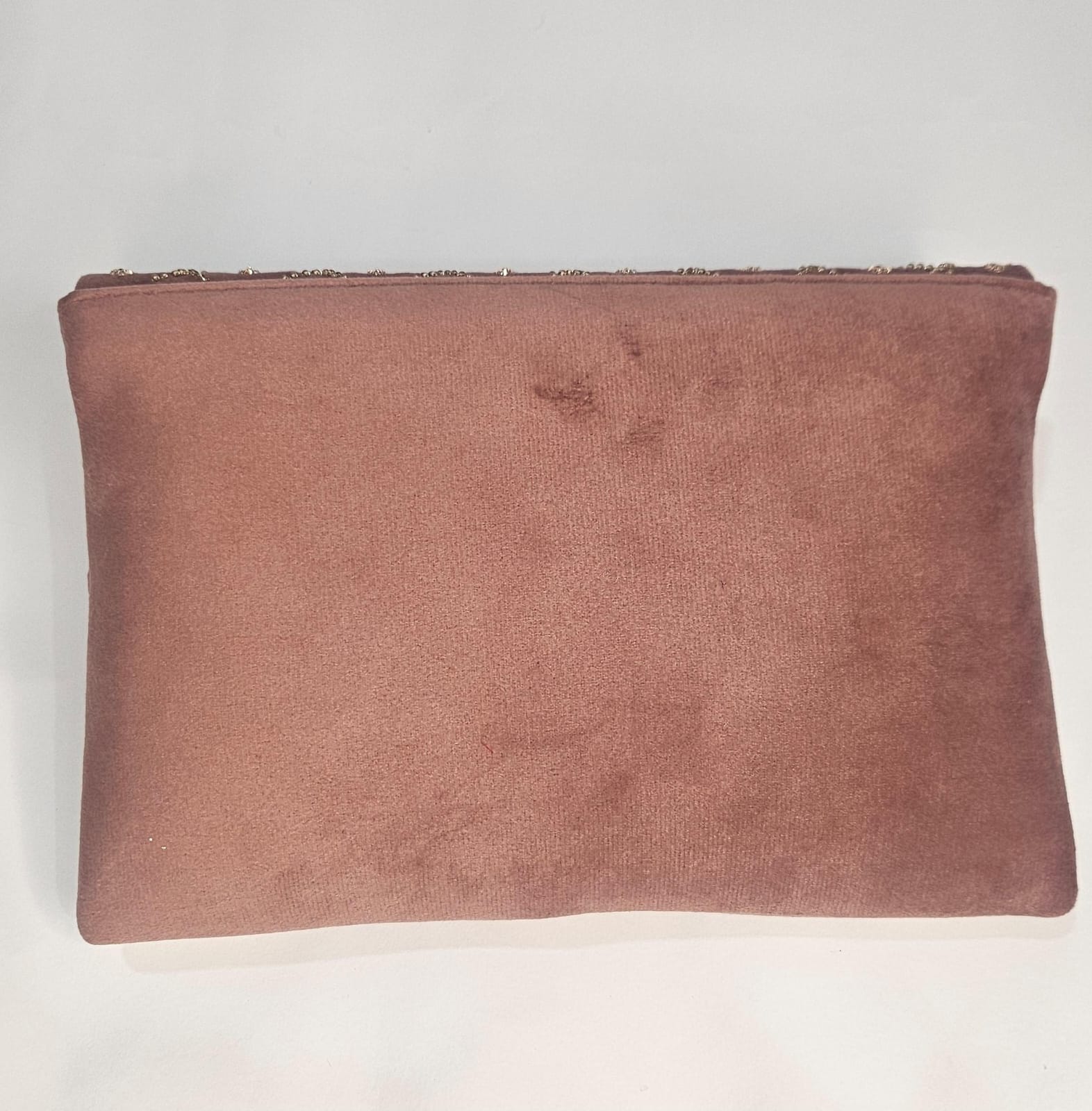 Trendy Handmade Party Clutch Velvet | New Design Velvet Embroidered Clutch For Women | Party Wear Hand Clutch With Golden Chain - Image 6