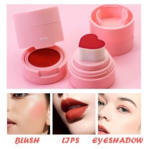 Kawaii blusher with heart shape sponge
