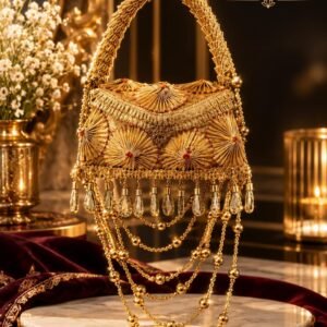 Brass Clutch Bag for Women