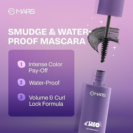 MARS TRIO Treat 3-IN-1 Eye Makeup Kit with Eyeliner, Mascara & Eyeshadow - Image 3