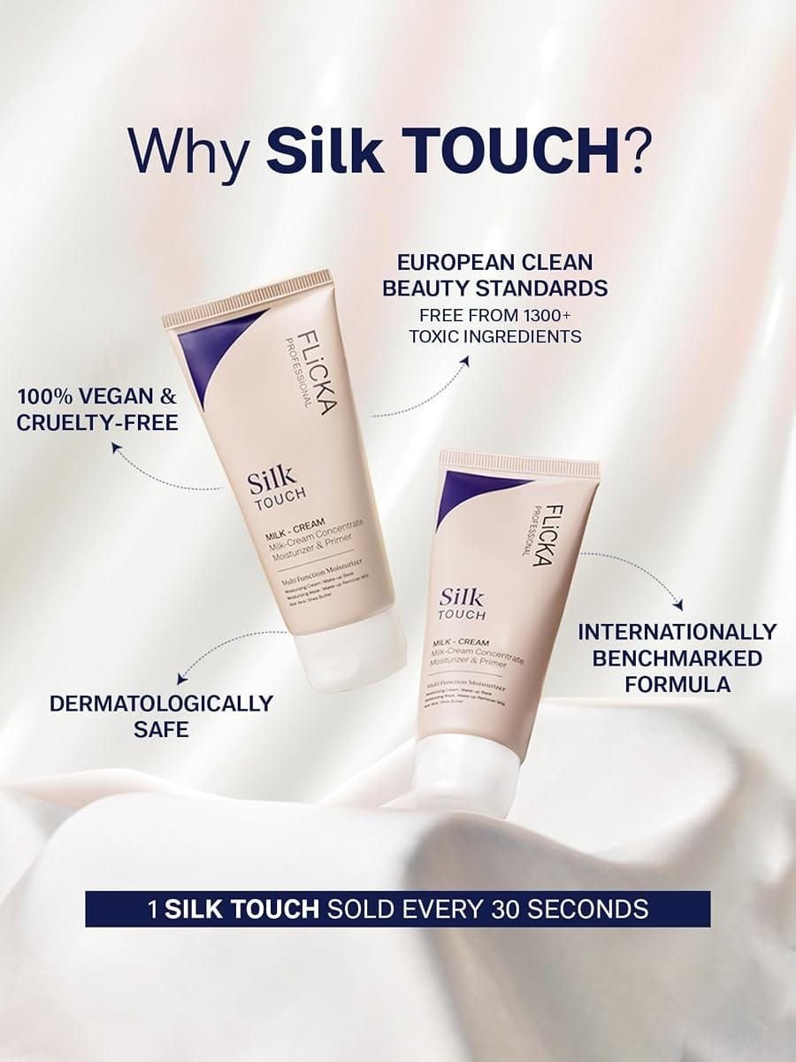 Flicka Silk Touch milk cream moisturizer & Primer