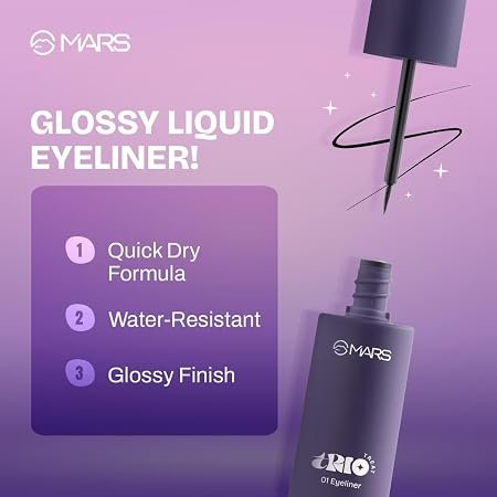 MARS TRIO Treat 3-IN-1 Eye Makeup Kit with Eyeliner, Mascara & Eyeshadow - Image 2
