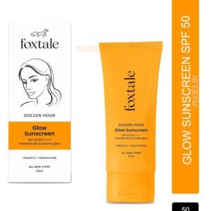 Foxtale Glow Sunscreen with Vitamin c & Niacinamide SPF 50 pa++++ 50ml